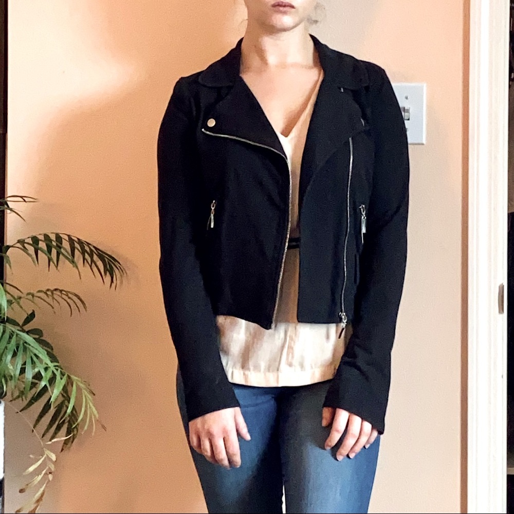 Casual Soft Cotton Motorcycle Jacket